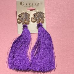 Elephant Tassel Earrings 