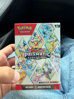 Pokémon Prismatic Evolutions Booster Bundle Box 6 Booster Packs Scarlet & Violet