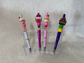 Cupcake Beaded Ballpoint Pens