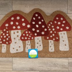 New Outdoor Front Door Coir Mushrooms Doormat 