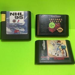 3 Sega Genesis Games 