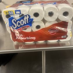 15 pack scott papertowels double rolls never been open