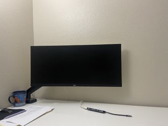 LG Monitor With Mount (Almost New)