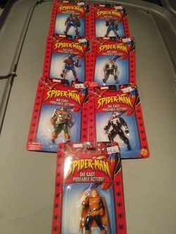 Spider man die cast poseable action