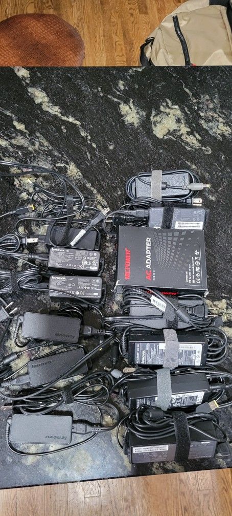 11 Lenovo Laptop Chargers & 1 Dell