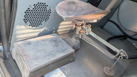 Functional Antique Produce Scale tabletop two way Vintage General Store farmhouse country Industrial Decor cast iron by Oken