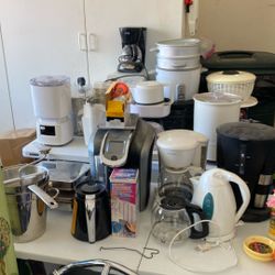 Miscellaneous Kitchen Items, Coffee, Pot, Ice Cream Maker, Onion Machine, Rice Cooker, Salad, Spinner Bread, Maker Juicer