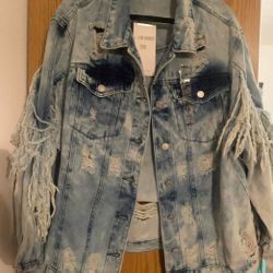 Distressed Denim Jacket