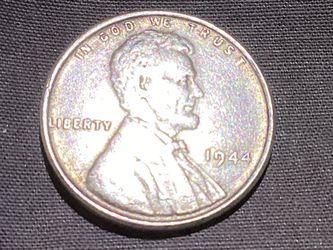 1944 Lincoln Cent struck with Silver Mercury Dime