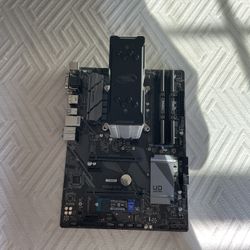 Gigabyte b560 HD3 mother board with an Intel i5 10400F processor and 16 gb of 3200 ddr4 ram