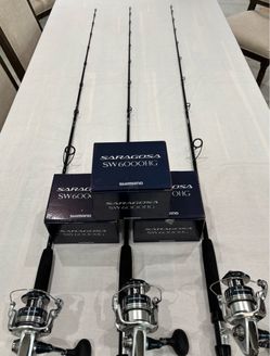 Shimano Saragosa SW6000HG on New Palmetto 7'0" 17-401b Rods