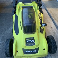 Ryobi 20”-40V Lawn Mower, String Trimmer, Leaf Blower, Hedge Trimmer 