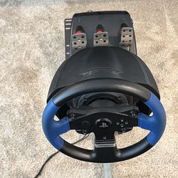 Racing Simulation Setup - PS T150 wheel+ Logitech pedals G29