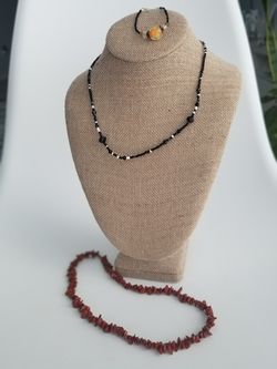 2 necklaces and 1 bracelet