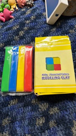 Modeling clay 400 grams red yellow blue green