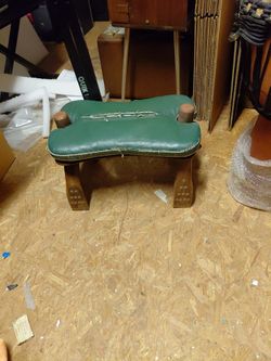 Mid Century Camel Stool