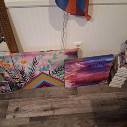 2 Desert Sky/botanical Prints