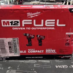 Brand New Milwaukee M12 Fuel 2 Tool Kit Combo 2598-22 