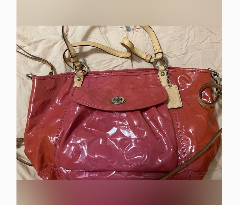 Coach Raspberry Patent Leather