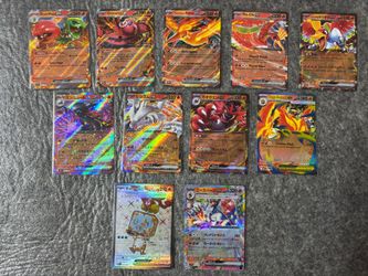 11 Fire type Pokemon cards