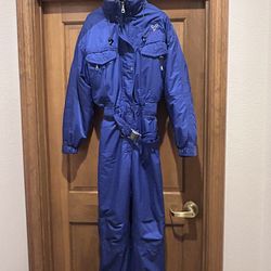 Vintage Killy Ski Snowboard Snow Suit Women's One piece US 12 Blue Classic Line