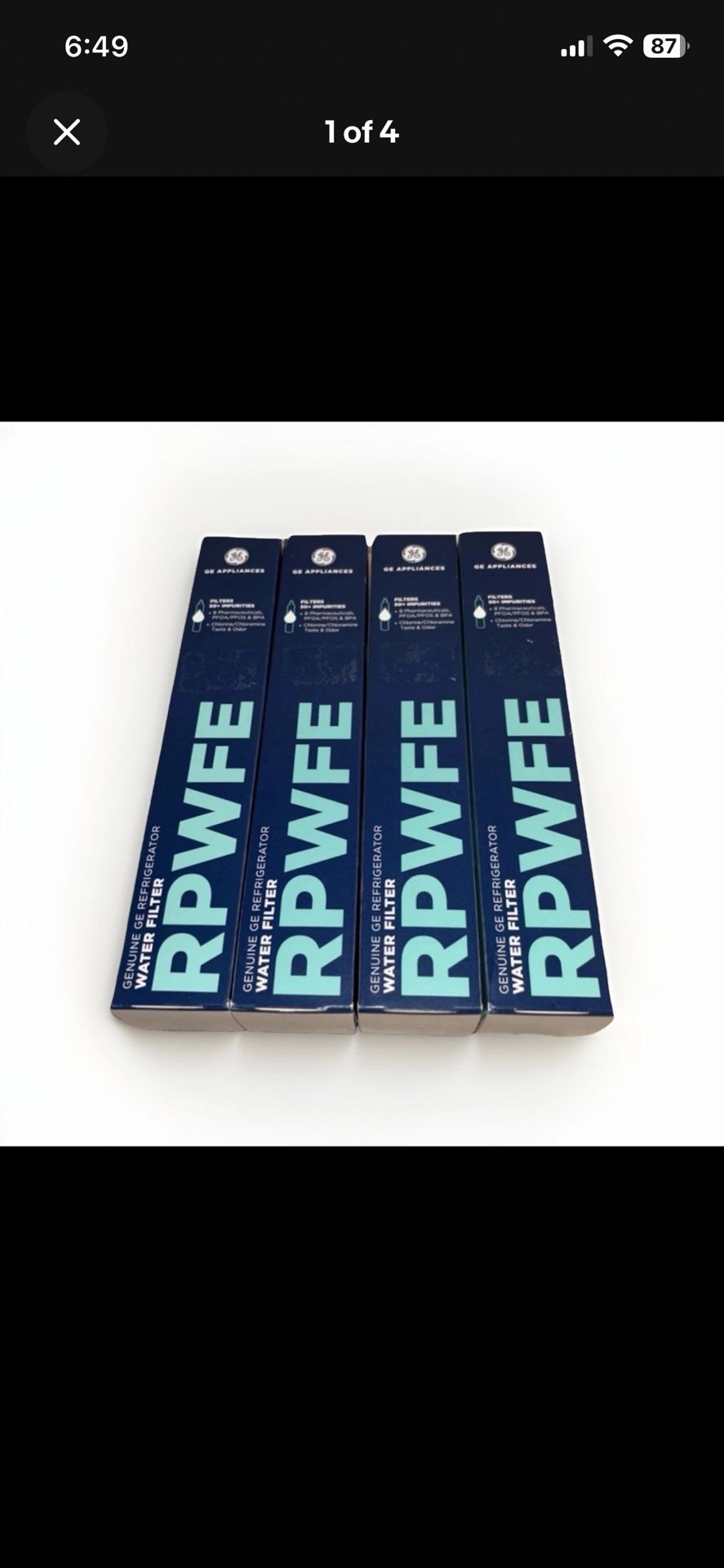 GE RPWFE REFRIGERATOR WATER FILTER GENUINE WITH CHIP NEW 