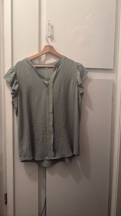 Mint green blouse XL