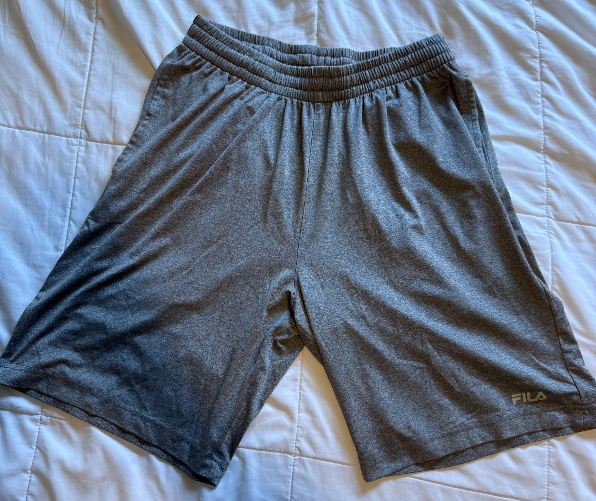 Fila Athletic Shorts Gray Drawstring SIZE S