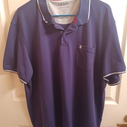 Men's 2XL Navy IZOD Polo Shirt 