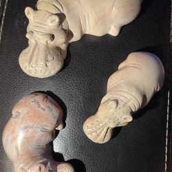 Soapstone Hippopotamuses