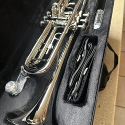 Nice Silver Trumpet with New Mouthpiece and Valve Oil $200 Firm