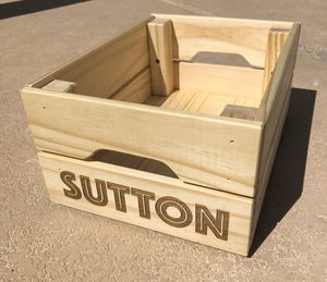 Photo Personalized Wooden Toy Box