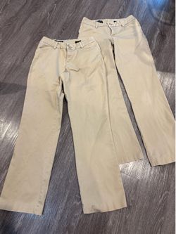 Lee Modern Series Curvy Fit Khakis Chinos Size 8 - includes both pair.