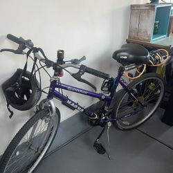 Dirt Bike and Helmet