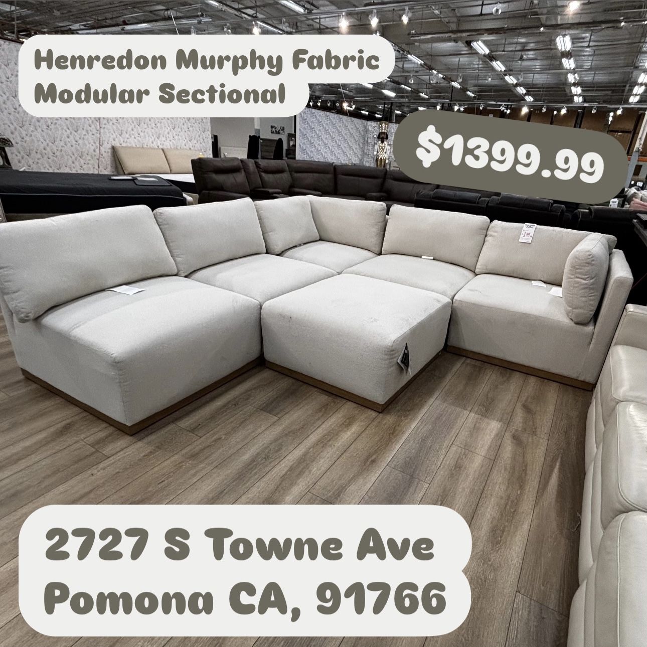 Henredon Murphy Fabric Modular Sectional