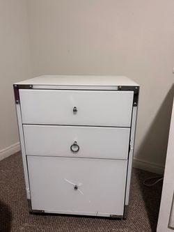 3 drawer Office rolling cart - white MUST GO!