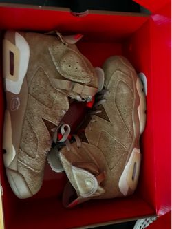Jordan 6 Retro Travis Scott British Khaki Mens Size 11
