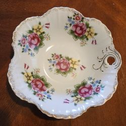 Vintage Trimont Porcelain Foral Bowl 