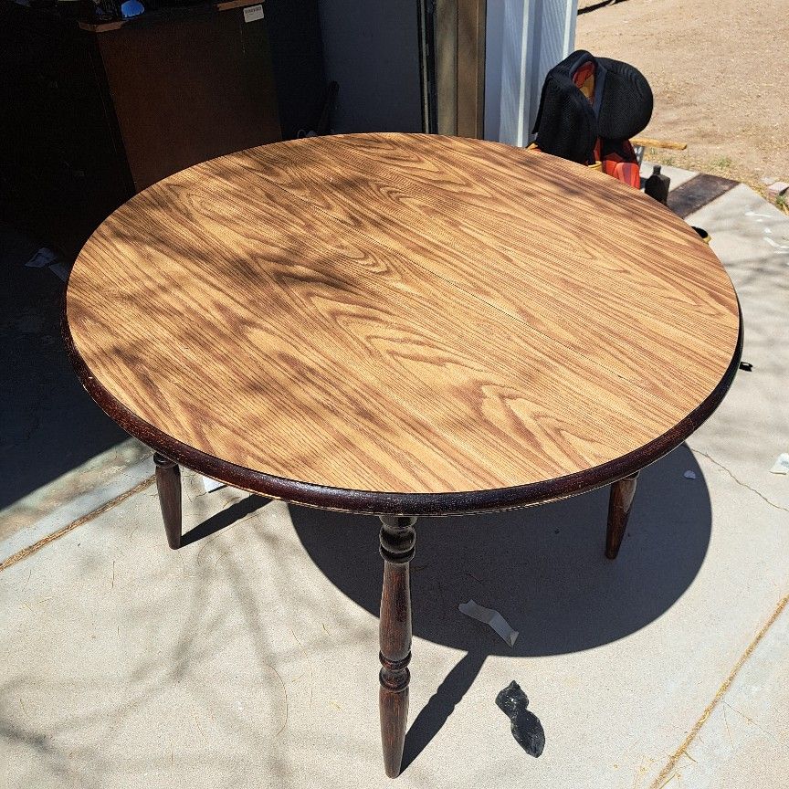 vintage table and chairs