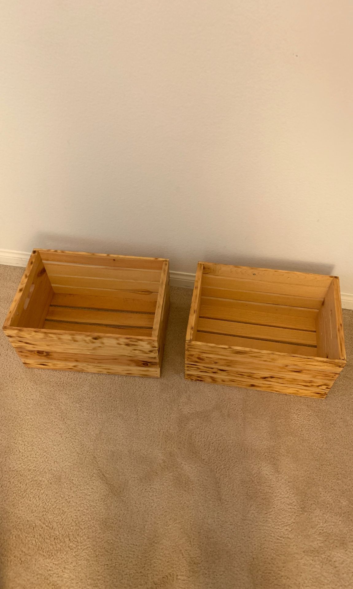 Wood crates