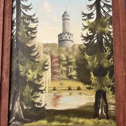 1956 Oil Painting Signed By S.Muche