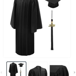 matte black cap and gown 