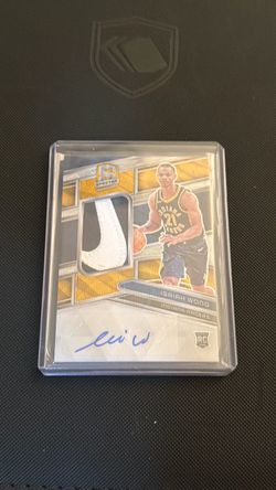 Isaiah Wong Spectra Rookie Patch Auto Card 2/3
