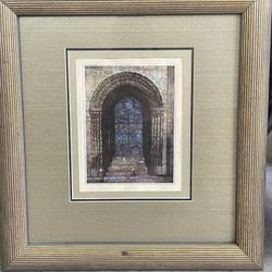 18x20 Gold Ornate Wood Framed Cathedral Wall Art，Religious Church
