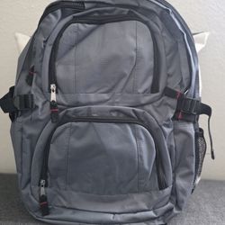 GREY AND BLACK TRIM BACK PACK