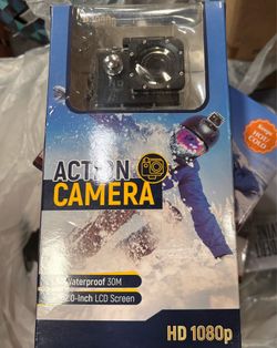 Waterproof Action Camera HD 1080p 2.0" LCD Display 140° Angle 1.5Hr Battery Life