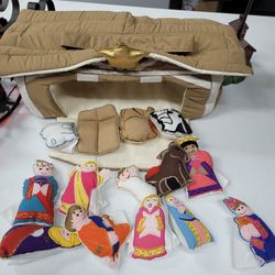 Christmas Nativity Manger Creche Interactive Early Education Fabric Bible Play Set for Christian Kids by My Growing Season