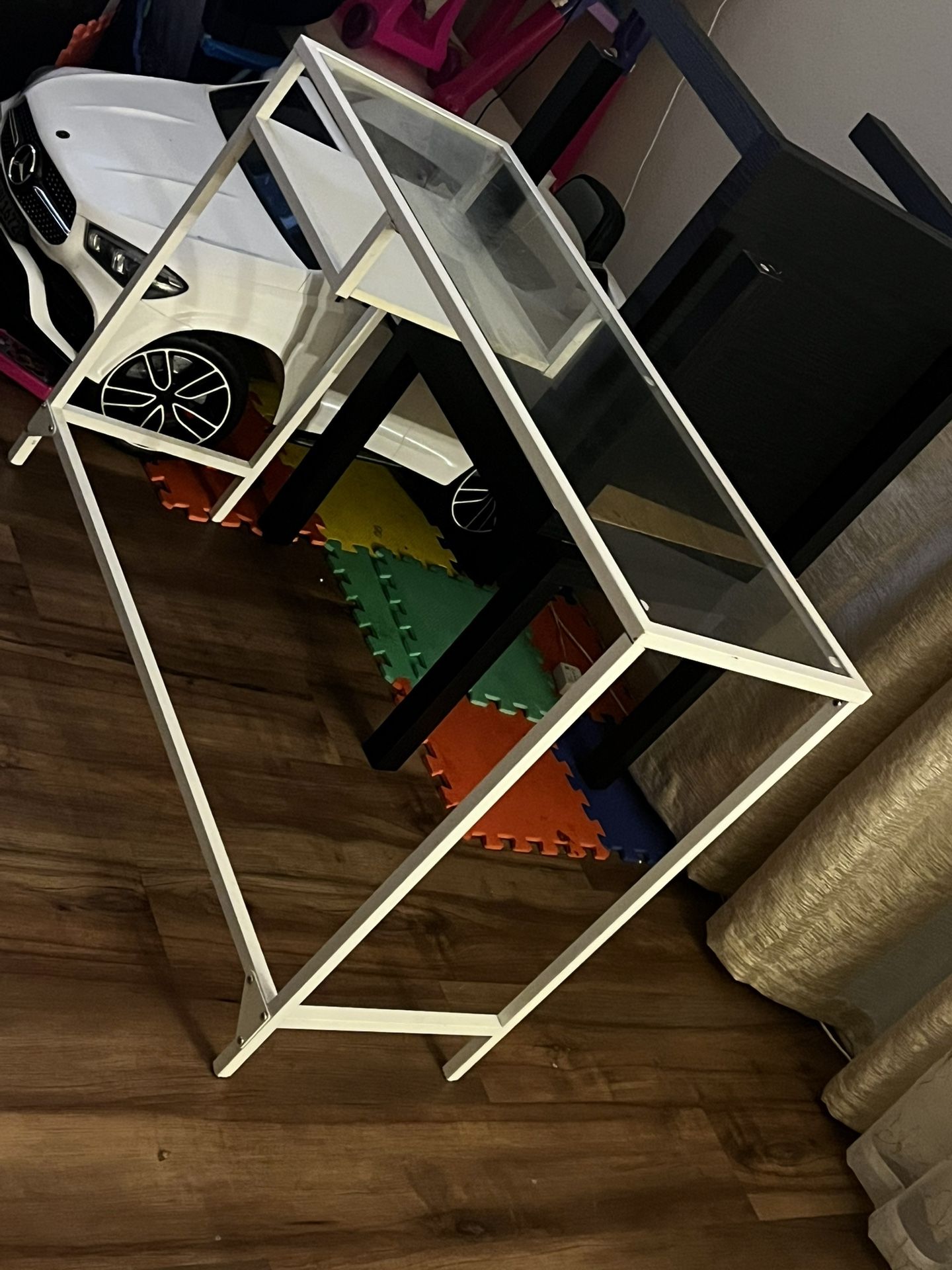 Glass White Table