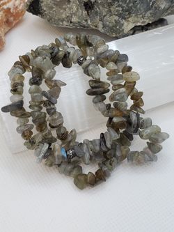Labradorite Bracelet Crystal Healing Natural Gemstone Protection Healing High Vibration 