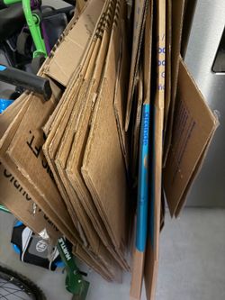 Couple dozen moving boxes